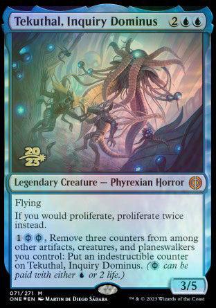 Tekuthal, Inquiry Dominus [Phyrexia: All Will Be One Prerelease Promos] - La Boîte Mystère ( The Mystery Box)