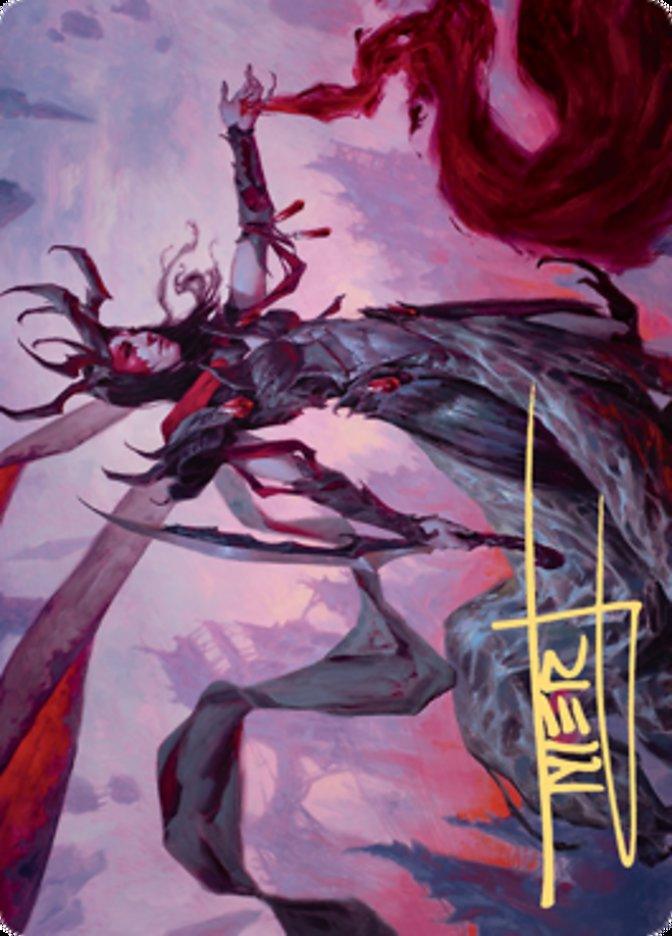 Drana, the Last Bloodchief Art Card (Gold-Stamped Signature) [Zendikar Rising Art Series] - La Boîte Mystère ( The Mystery Box)