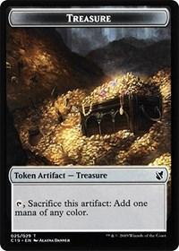 Treasure // Human Double-sided Token [Commander 2019] - La Boîte Mystère ( The Mystery Box)