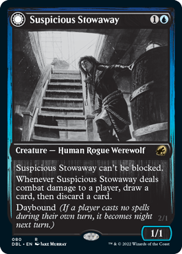 Suspicious Stowaway // Seafaring Werewolf [Innistrad: Double Feature] - La Boîte Mystère ( The Mystery Box)