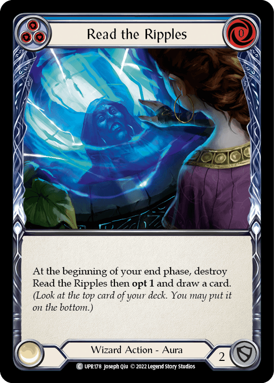 Read the Ripples (Blue) [UPR178] (Uprising) Rainbow Foil - La Boîte Mystère ( The Mystery Box)