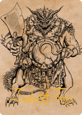 Thrakkus the Butcher Art Card (Gold-Stamped Signature) [Commander Legends: Battle for Baldur's Gate Art Series] - La Boîte Mystère ( The Mystery Box)