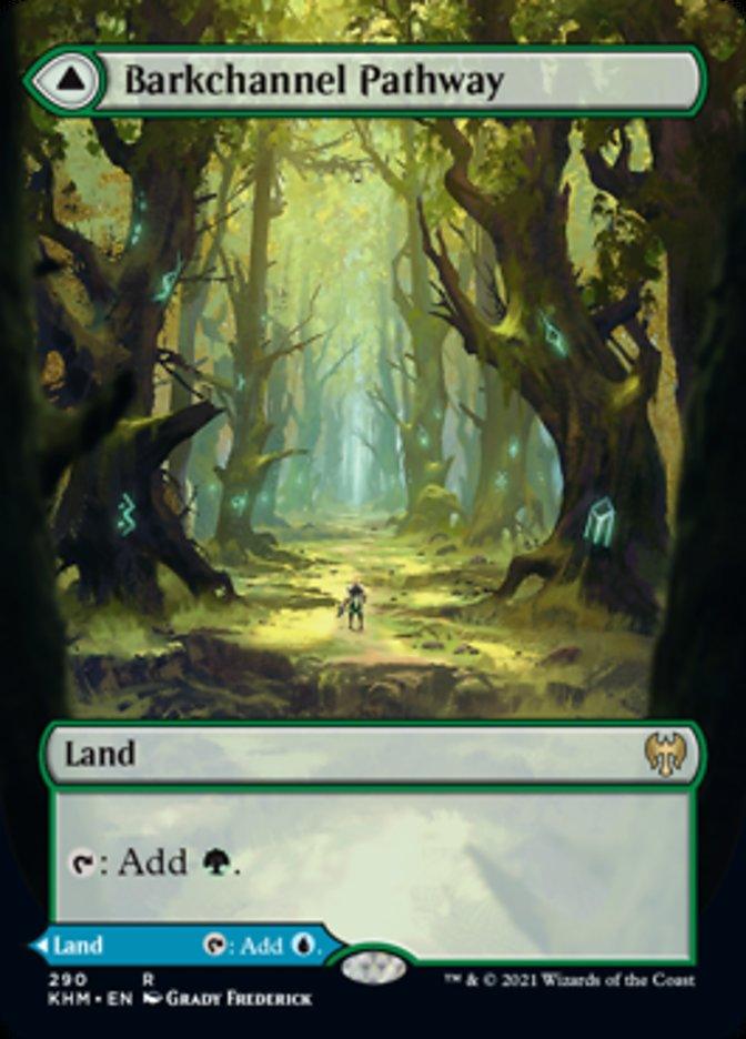 Barkchannel Pathway // Tidechannel Pathway (Borderless Alternate Art) [Kaldheim] - La Boîte Mystère ( The Mystery Box)