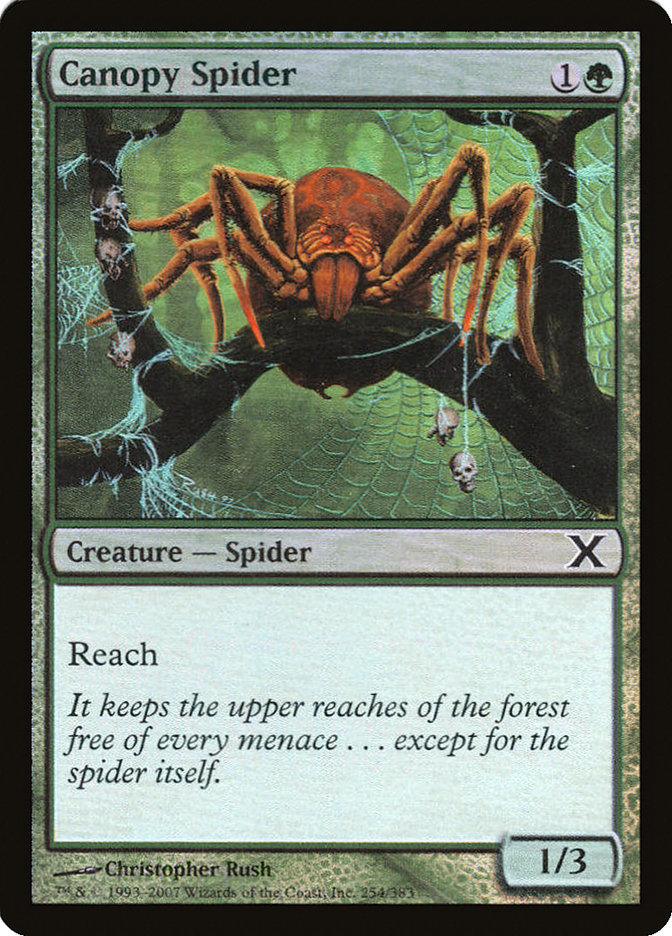 Canopy Spider (Premium Foil) [Tenth Edition] - La Boîte Mystère ( The Mystery Box)
