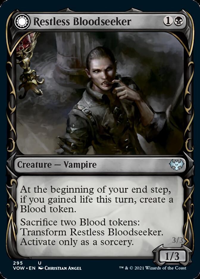 Restless Bloodseeker // Bloodsoaked Reveler (Showcase Fang Frame) [Innistrad: Crimson Vow] - La Boîte Mystère ( The Mystery Box)