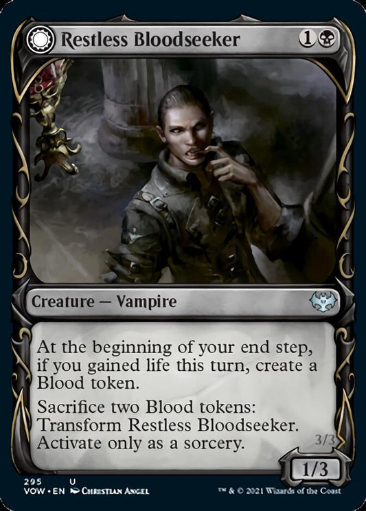 Restless Bloodseeker // Bloodsoaked Reveler (Showcase Fang Frame) [Innistrad: Crimson Vow] - La Boîte Mystère ( The Mystery Box)