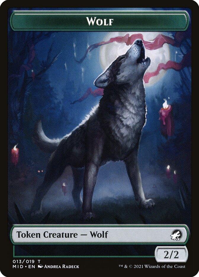 Wolf (013) // Treasure (015) Double-sided Token [Challenger Decks 2022 Tokens] - La Boîte Mystère ( The Mystery Box)