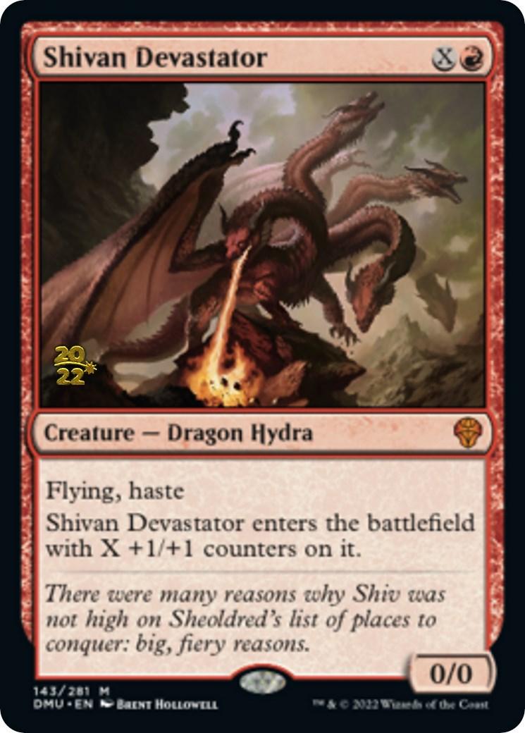 Shivan Devastator [Dominaria United Prerelease Promos] - La Boîte Mystère ( The Mystery Box)