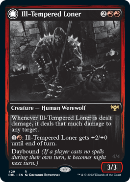 Ill-Tempered Loner // Howlpack Avenger [Innistrad: Double Feature] - La Boîte Mystère ( The Mystery Box)