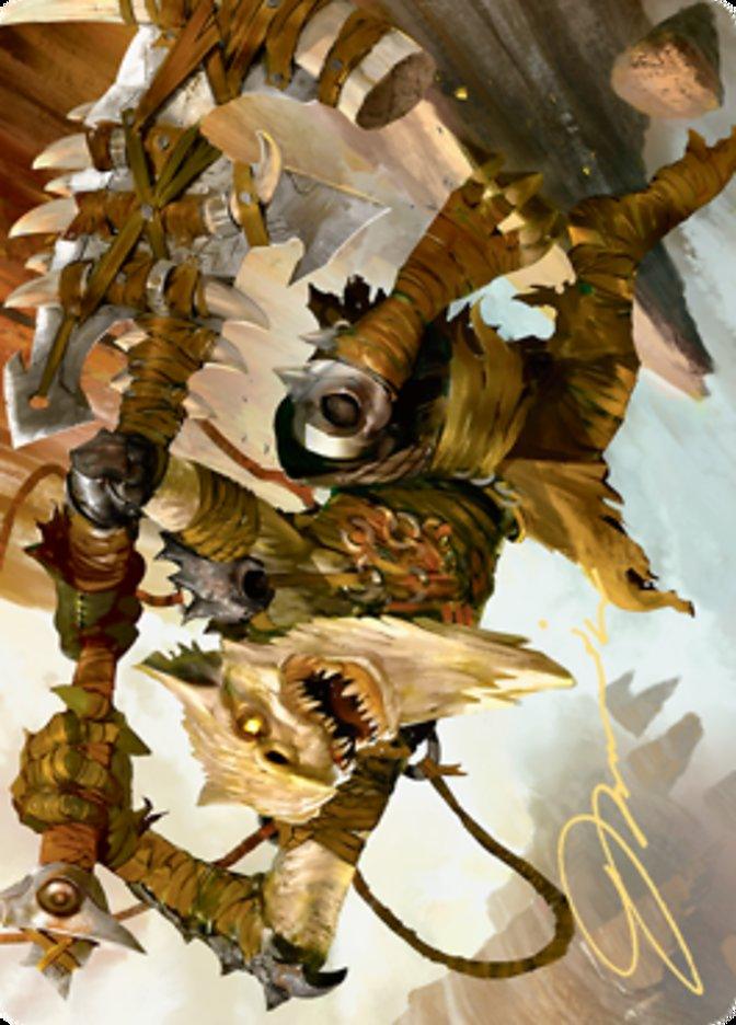 Teeterpeak Ambusher Art Card (Gold-Stamped Signature) [Zendikar Rising Art Series] - La Boîte Mystère ( The Mystery Box)