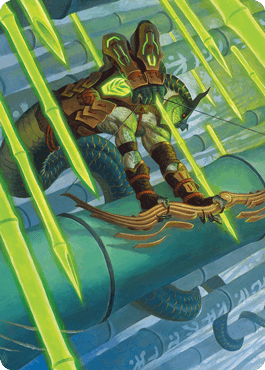 Bamboo Grove Archer Art Card [Kamigawa: Neon Dynasty Art Series] - La Boîte Mystère ( The Mystery Box)