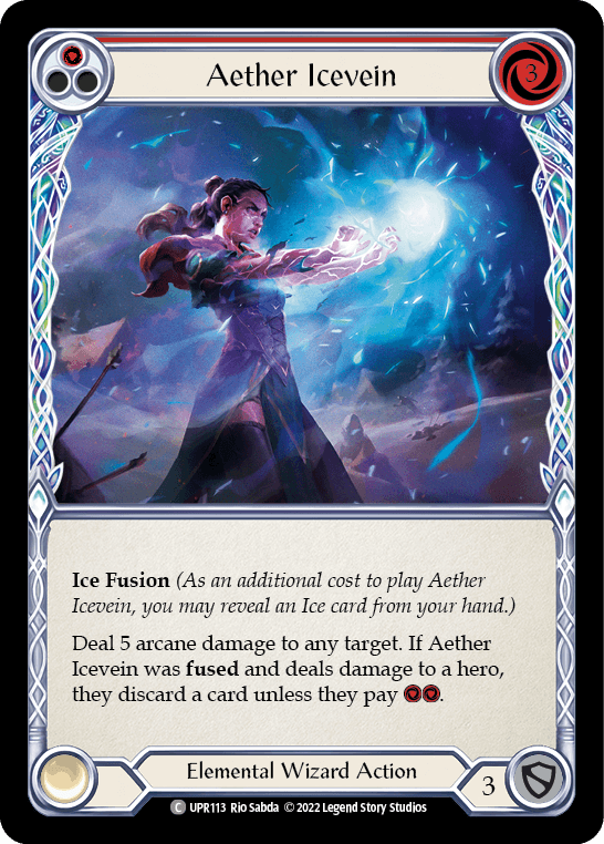 Aether Icevein (Red) [UPR113] (Uprising) Rainbow Foil - La Boîte Mystère ( The Mystery Box)