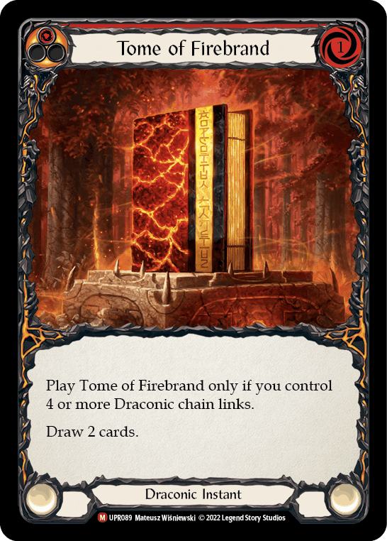 Tome of Firebrand [UPR089] (Uprising) Rainbow Foil - La Boîte Mystère ( The Mystery Box)