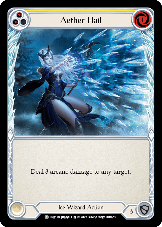 Aether Hail (Yellow) [UPR128] (Uprising) Rainbow Foil - La Boîte Mystère ( The Mystery Box)