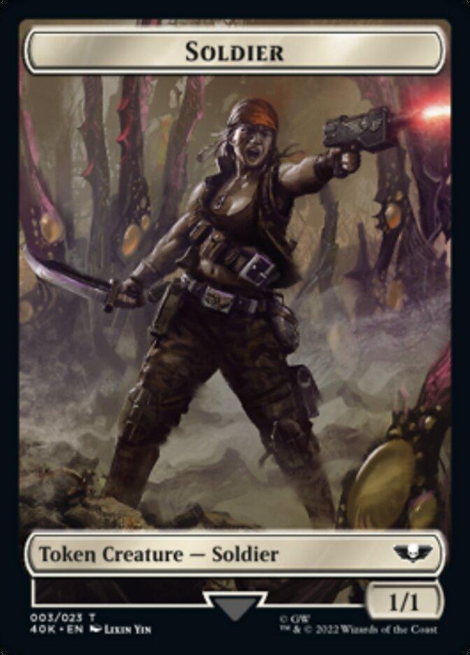 Soldier (003) // Sicarian Infiltrator Double-sided Token [Universes Beyond: Warhammer 40,000 Tokens] - La Boîte Mystère ( The Mystery Box)