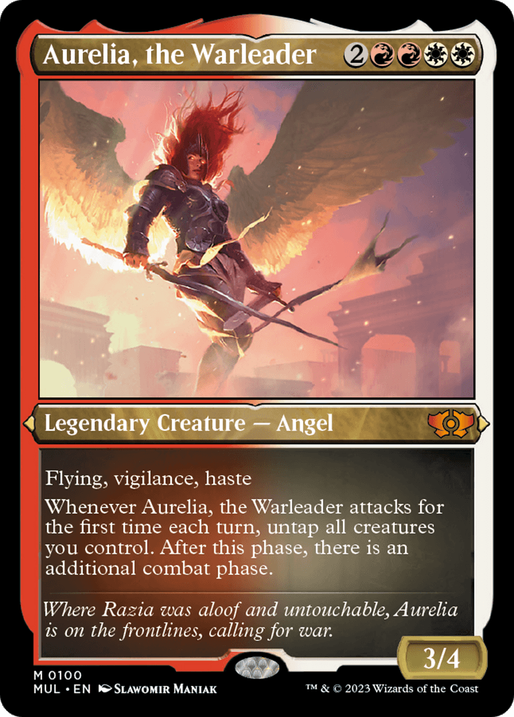 Aurelia, the Warleader (Foil Etched) [Multiverse Legends] - La Boîte Mystère ( The Mystery Box)