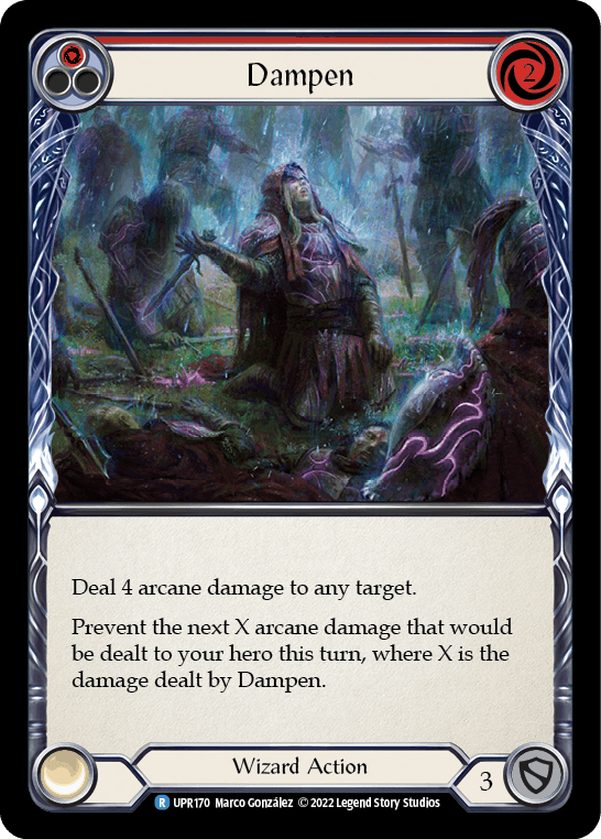 Dampen (Red) [UPR170] (Uprising) Rainbow Foil - La Boîte Mystère ( The Mystery Box)