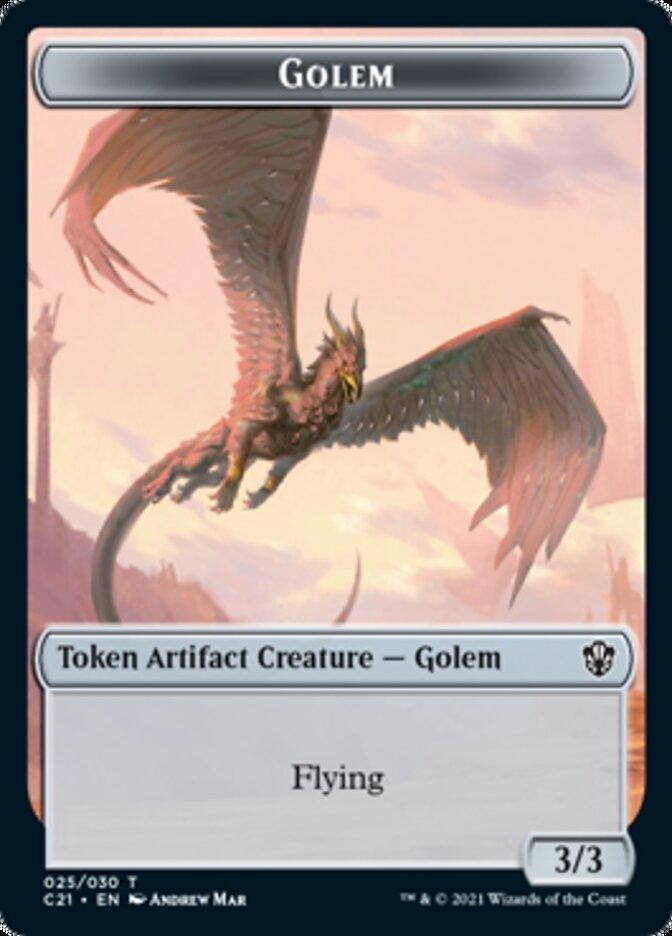 Golem (025) // Thopter Token [Commander 2021 Tokens] - La Boîte Mystère ( The Mystery Box)
