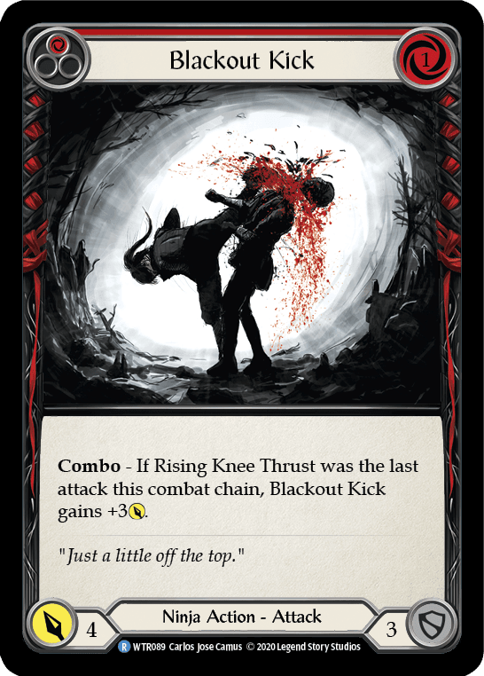 Blackout Kick (Red) [U-WTR089] Unlimited Rainbow Foil - La Boîte Mystère ( The Mystery Box)