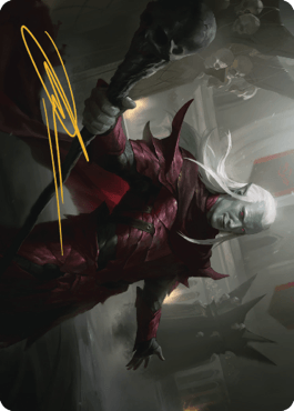 Baeloth Barrityl, Entertainer Art Card (Gold-Stamped Signature) [Commander Legends: Battle for Baldur's Gate Art Series] - La Boîte Mystère ( The Mystery Box)