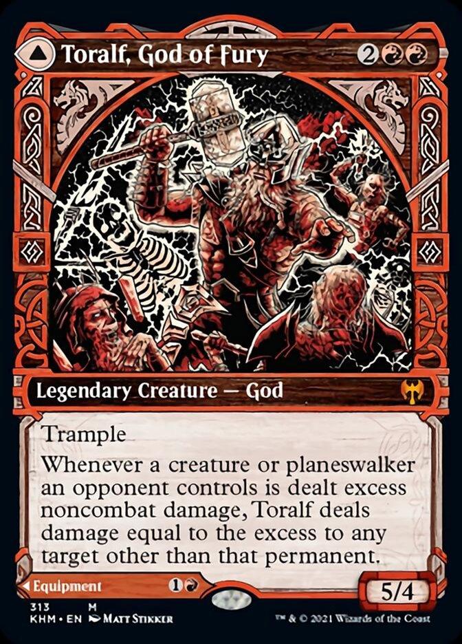 Toralf, God of Fury // Toralf's Hammer (Showcase) [Kaldheim] - La Boîte Mystère ( The Mystery Box)