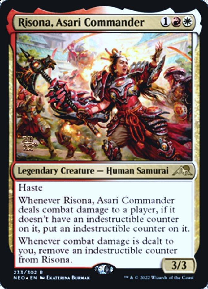 Risona, Asari Commander [Kamigawa: Neon Dynasty Prerelease Promos] - La Boîte Mystère ( The Mystery Box)