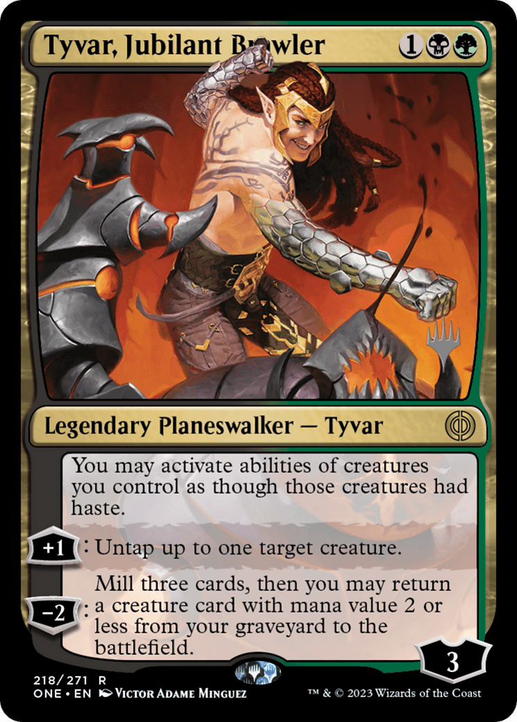 Tyvar, Jubilant Brawler (Promo Pack) [Phyrexia: All Will Be One Promos] - La Boîte Mystère ( The Mystery Box)