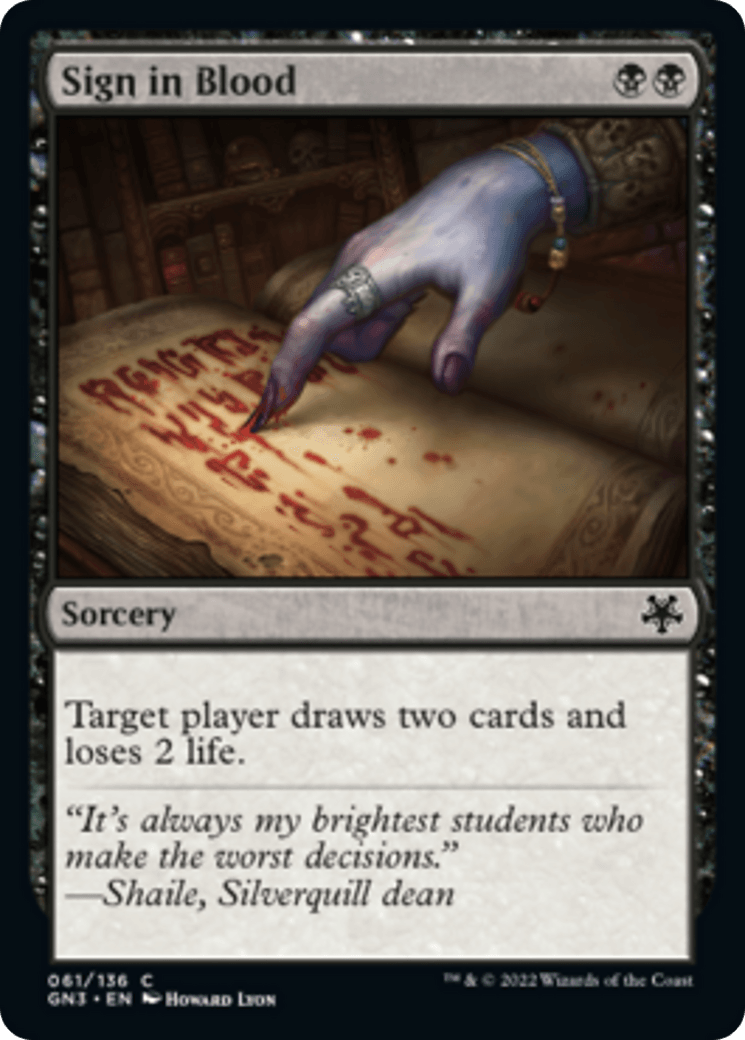 Sign in Blood [Game Night: Free-for-All] - La Boîte Mystère ( The Mystery Box)