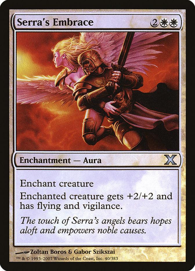 Serra's Embrace (Premium Foil) [Tenth Edition] - La Boîte Mystère ( The Mystery Box)