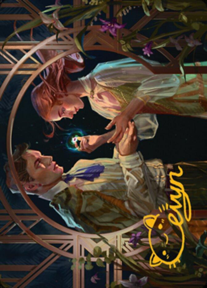 Prosperous Partnership Art Card (Gold-Stamped Signature) [Streets of New Capenna Art Series] - La Boîte Mystère ( The Mystery Box)