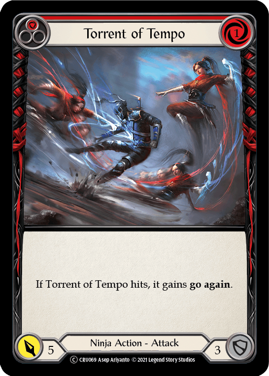 Torrent of Tempo (Red) [U-CRU069-RF] Unlimited Rainbow Foil - La Boîte Mystère ( The Mystery Box)
