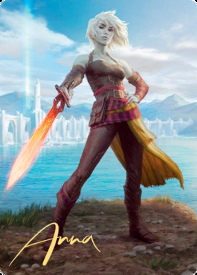 Nahiri, Heir of the Ancients 1 Art Card (Gold-Stamped Signature) [Zendikar Rising Art Series] - La Boîte Mystère ( The Mystery Box)