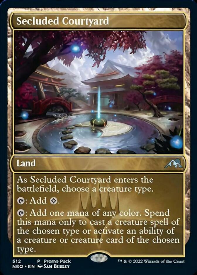 Secluded Courtyard (Promo Pack) [Kamigawa: Neon Dynasty Promos] - La Boîte Mystère ( The Mystery Box)
