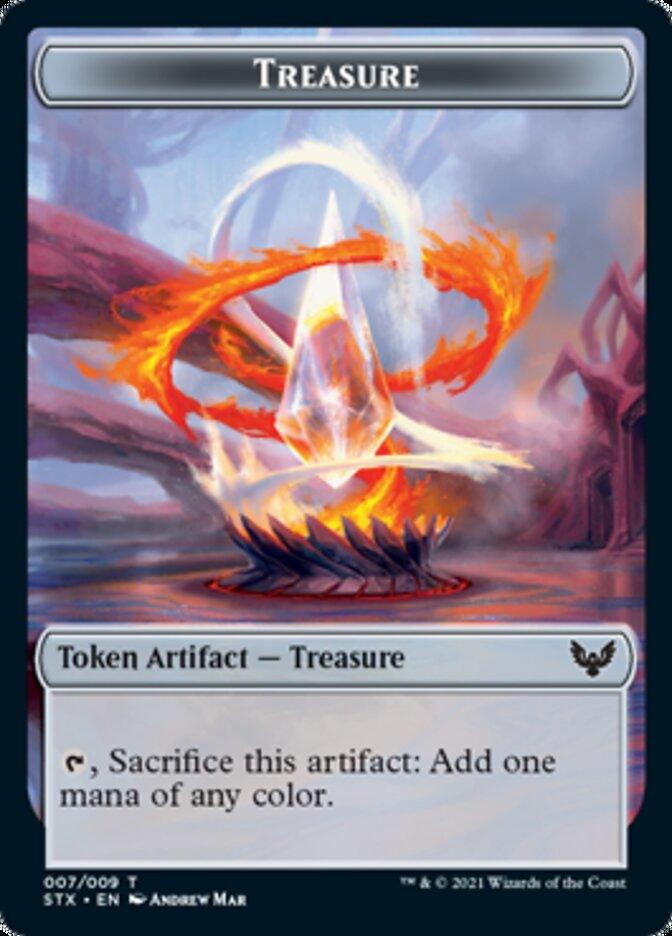 Construct (022) // Treasure Token [Commander 2021 Tokens] - La Boîte Mystère ( The Mystery Box)