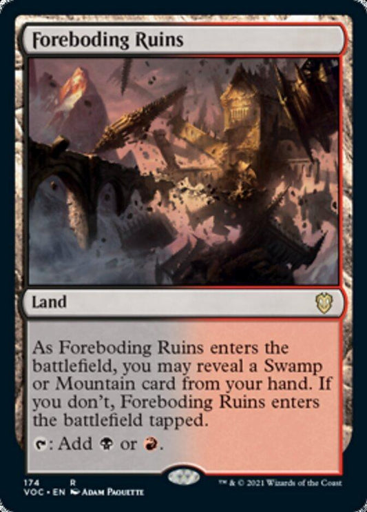 Foreboding Ruins [Innistrad: Crimson Vow Commander] - La Boîte Mystère ( The Mystery Box)