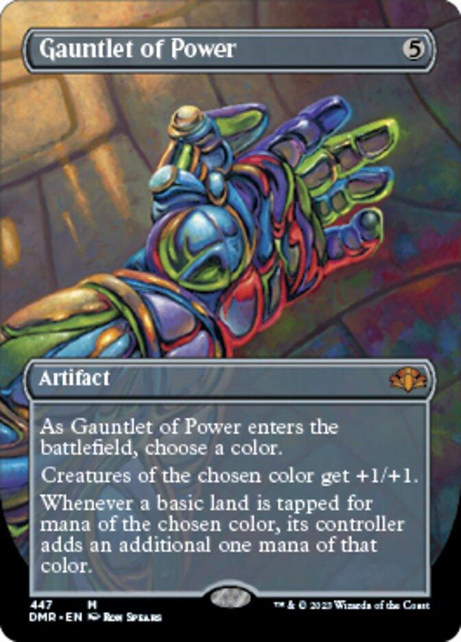 Gauntlet of Power (Borderless Alternate Art) [Dominaria Remastered] - La Boîte Mystère ( The Mystery Box)