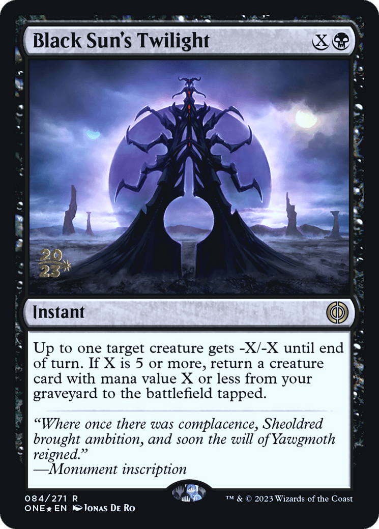 Black Sun's Twilight [Phyrexia: All Will Be One Prerelease Promos] - La Boîte Mystère ( The Mystery Box)