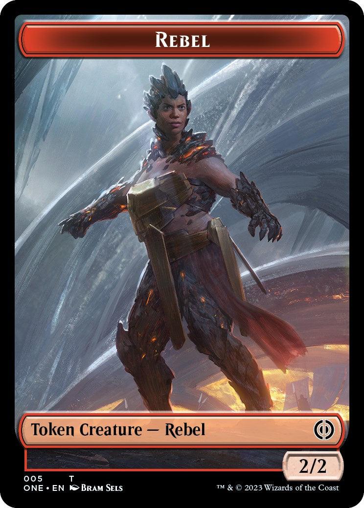 Rebel // Goblin Double-Sided Token [Phyrexia: All Will Be One Commander Tokens] - La Boîte Mystère ( The Mystery Box)
