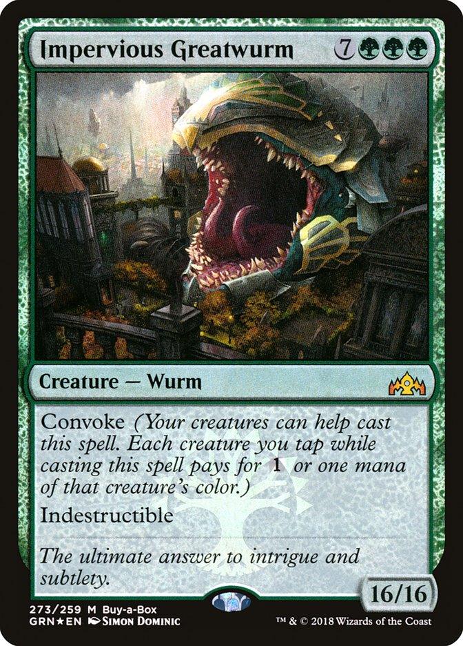 Impervious Greatwurm (Buy-A-Box) [Guilds of Ravnica] - La Boîte Mystère ( The Mystery Box)