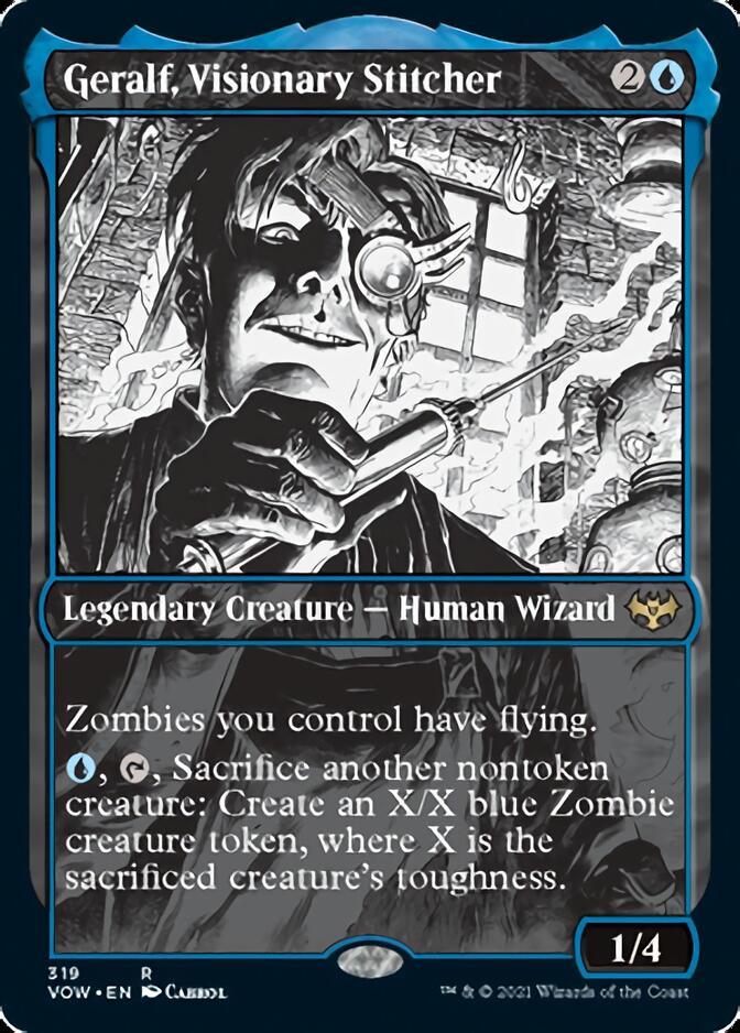 Geralf, Visionary Stitcher (Showcase Eternal Night) [Innistrad: Crimson Vow] - La Boîte Mystère ( The Mystery Box)