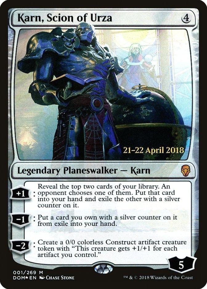Karn, Scion of Urza [Dominaria Prerelease Promos] - La Boîte Mystère ( The Mystery Box)