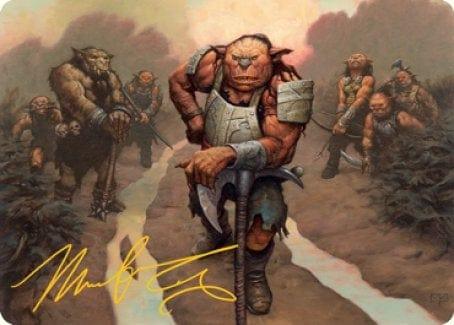 Hobgoblin Bandit Lord Art Card (Gold-Stamped Signature) [Dungeons & Dragons: Adventures in the Forgotten Realms Art Series] - La Boîte Mystère ( The Mystery Box)