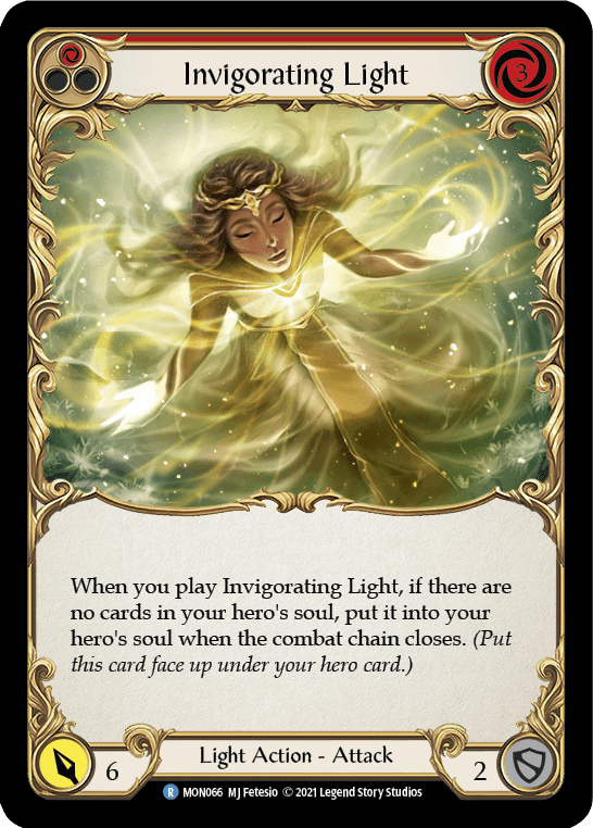Invigorating Light (Red) [MON066-RF] 1st Edition Rainbow Foil - La Boîte Mystère ( The Mystery Box)