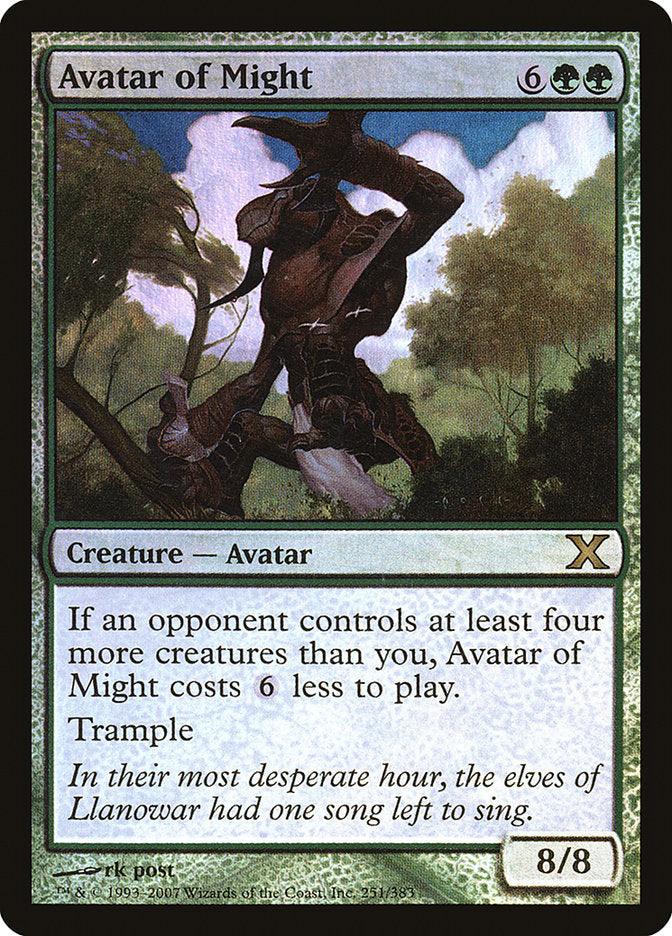 Avatar of Might (Premium Foil) [Tenth Edition] - La Boîte Mystère ( The Mystery Box)
