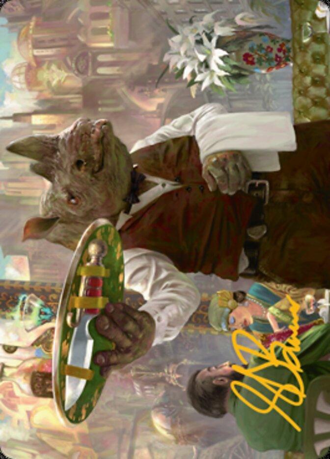 Killer Service Art Card (Gold-Stamped Signature) [Streets of New Capenna Art Series] - La Boîte Mystère ( The Mystery Box)