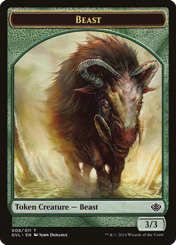Beast Token (008/011) (Garruk vs. Liliana) [Duel Decks Anthology Tokens] - La Boîte Mystère ( The Mystery Box)