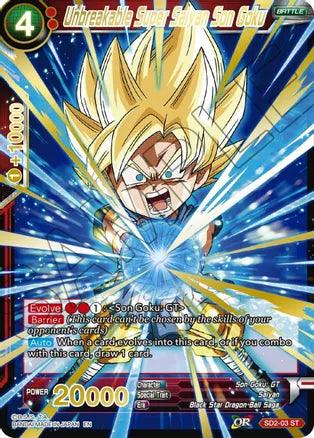 Unbreakable Super Saiyan Son Goku (Gold Stamped) (SD2-03) [Mythic Booster] - La Boîte Mystère ( The Mystery Box)