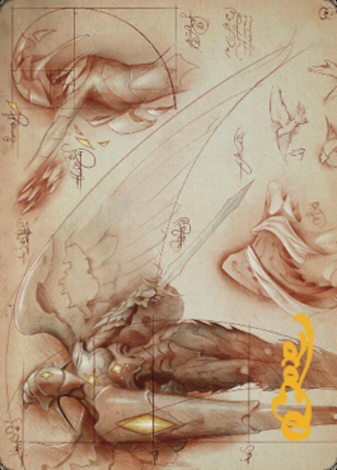 Platinum Angel Art Card (Gold-Stamped Signature) [The Brothers' War Art Series] - La Boîte Mystère ( The Mystery Box)