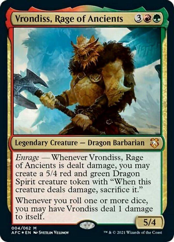 Vrondiss, Rage of Ancients (Display Commander) [Dungeons & Dragons: Adventures in the Forgotten Realms Commander] - La Boîte Mystère ( The Mystery Box)