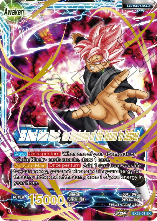 Goku Black // SS Rose Goku Black, the Beginning of the Return to Despair (Gold Stamped) (EX22-01) [Ultimate Deck 2023] - La Boîte Mystère ( The Mystery Box)
